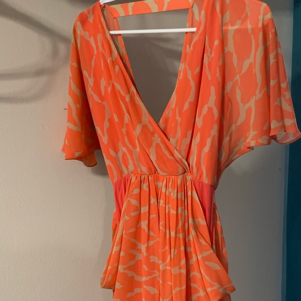 Coral party dress